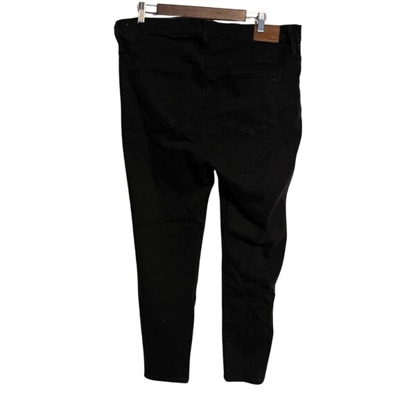Madewell 9" High-Rise Skinny Jeans in Black | Size 34 - Picture 3 of 7